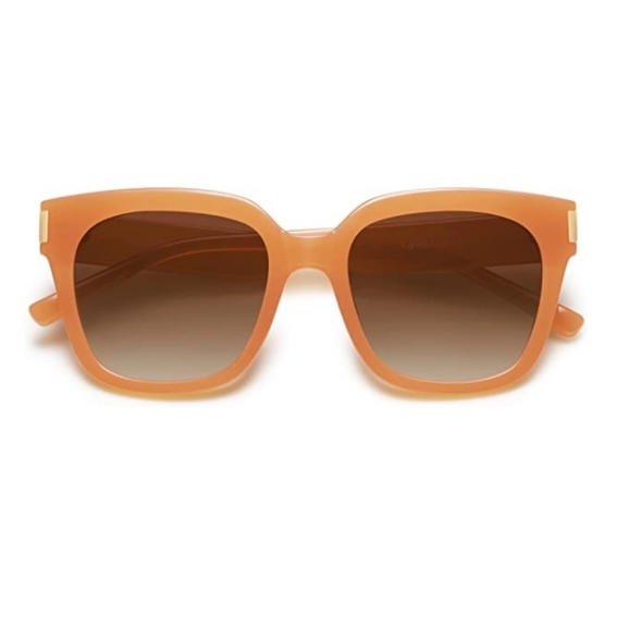 Orange Classic Polarized Sunglasses for Women Men Trendy Square Frame - Picture 3 of 4